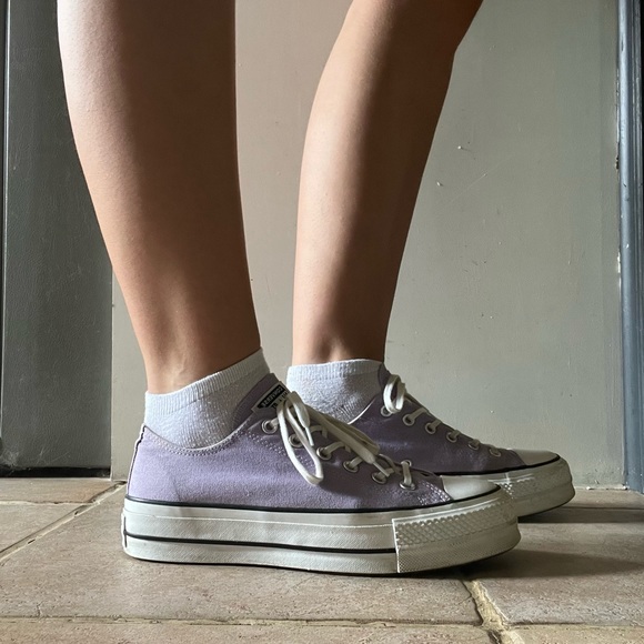 rare lilac converse platforms in size US 10 women’s - Picture 12 of 15